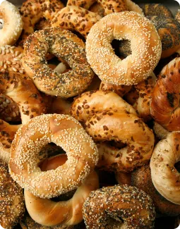 Assortment of bagels