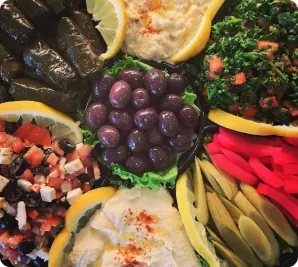The café’s photograph of a mezza board